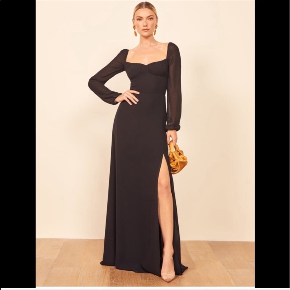 NWT Reformation Black Madeleine Dress! Never worn.